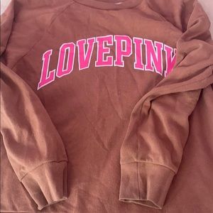 Love pink oversized sweater